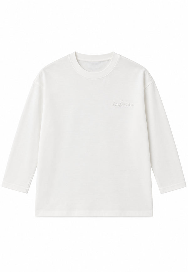 T-shirt total white con logo