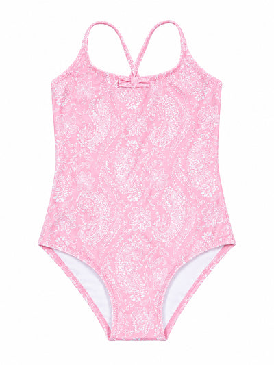Vicky pink one-piece swimsuit