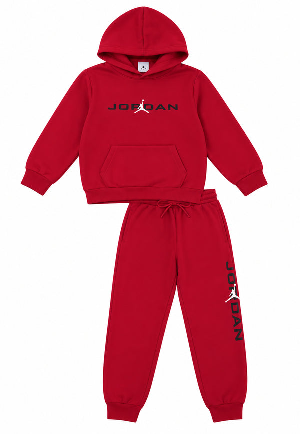 Completo tuta rosso con logo