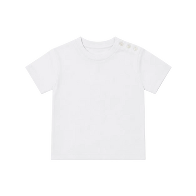 Boat Neck T-Shirt in Milk Tone