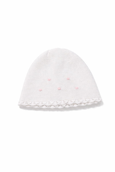 Cappello in filo dettagli ricamati