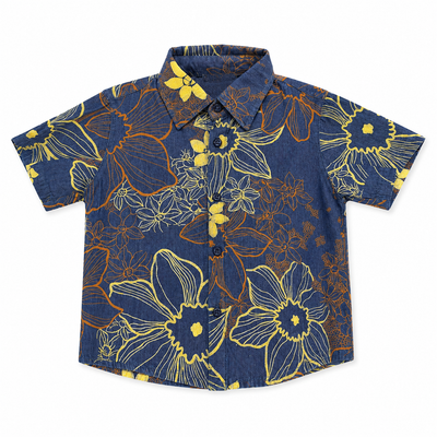 Amber Pattern Print Denim Shirt