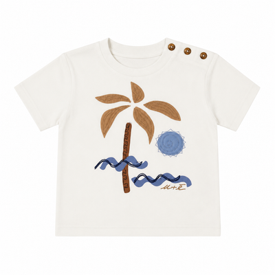 Milk Tone Print T-Shirt