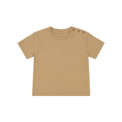 Beige Boat Neck T-Shirt