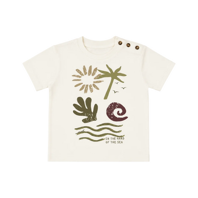 Milk Tone Crew Neck Printed T-Shirt