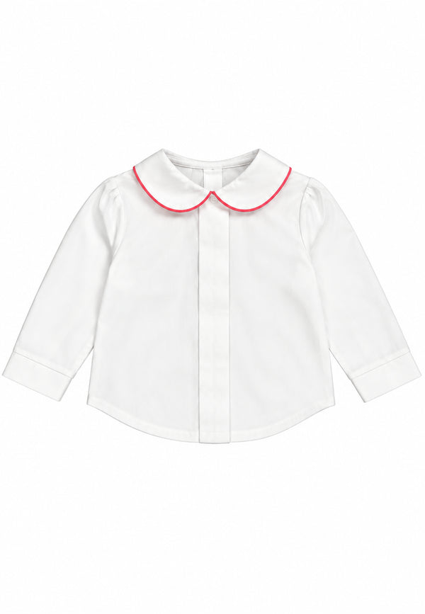 Camicia colletto bordi a contrasto