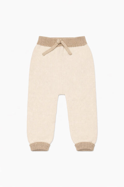 Pantalone sax in maglia bicolore