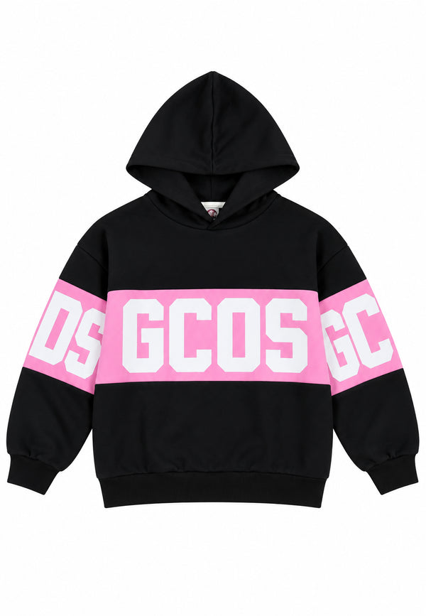 FELPA HOODIE LOGO BAND PINK