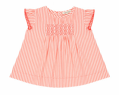 Striped cover-up shirt
