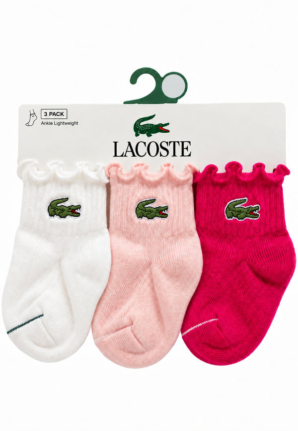 Set 3 paia calzini baby girl logati