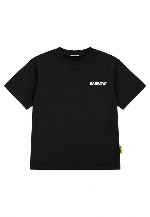 T-shirt over fit basic black graphic