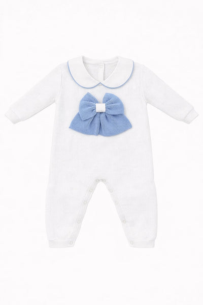 Tutina fiocco centrale azzurro