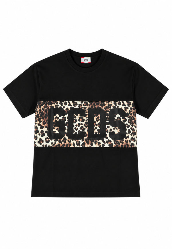 T-SHIRT BAND LOGO ANIMALIER