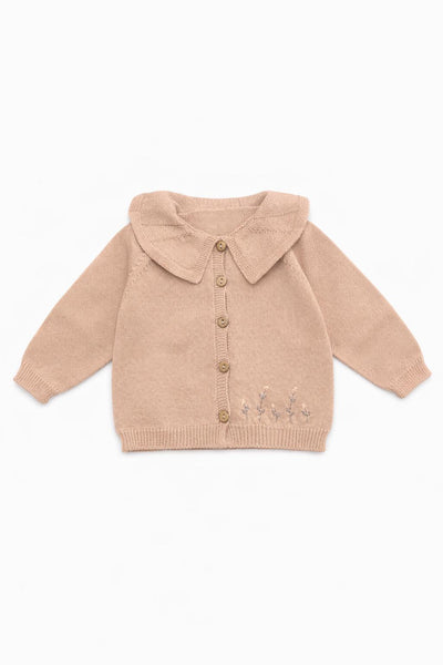 Cardigan dalhia con colletto