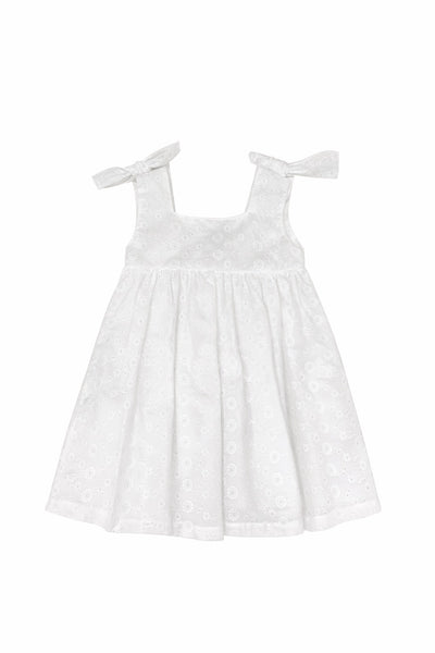 Sangallo dress with bow straps