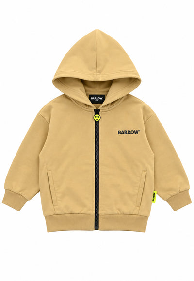 Felpa over fit zip hoodie graphic logo