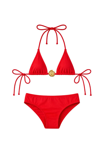 Triangle bikini w/accessory